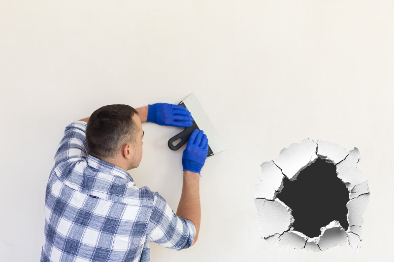 Drywall holes